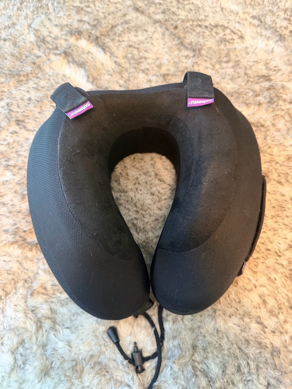 Cabeau Travel Pillow with Case - Dark Gray/Black - Picture 2 of 7